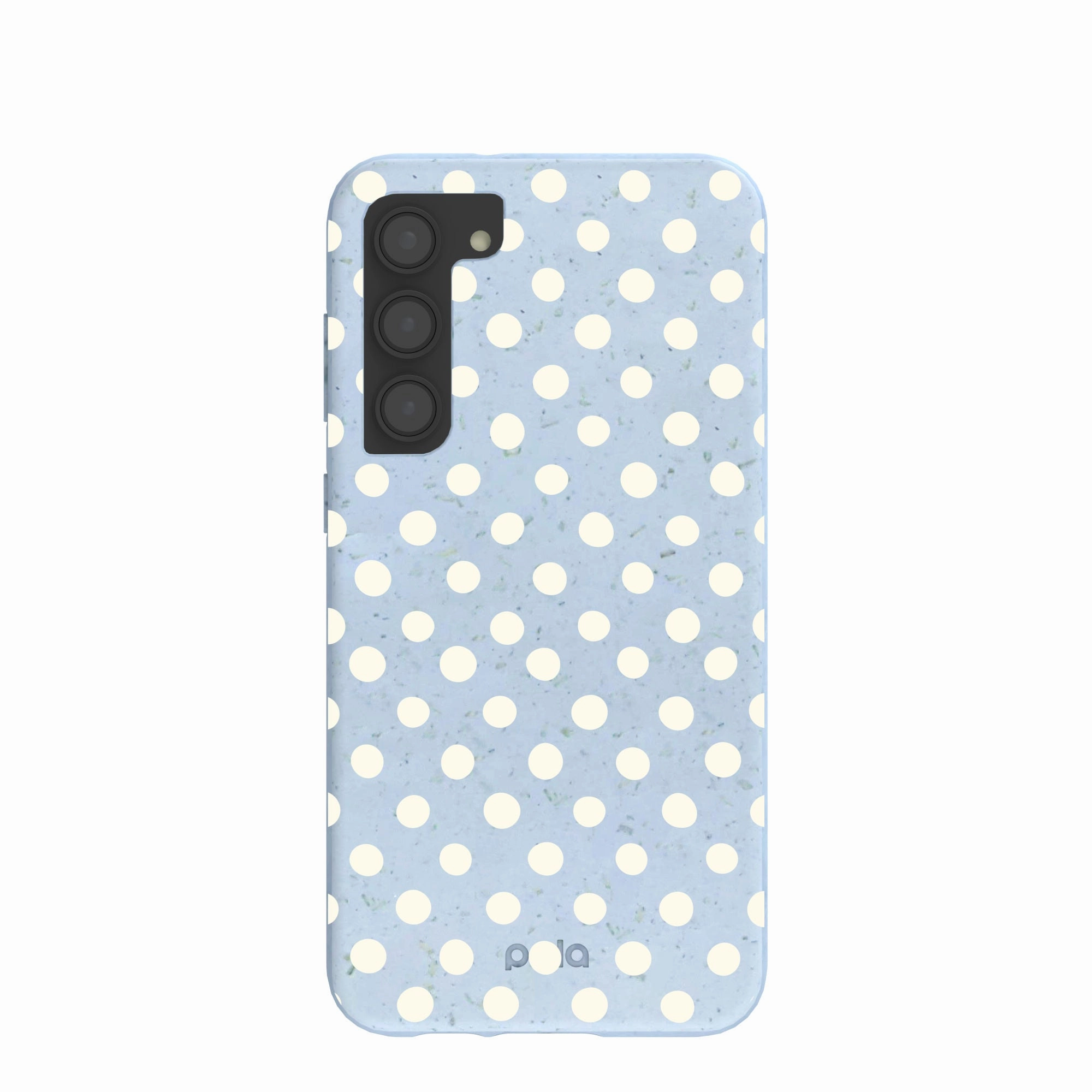 Smooth Layer Hybrid Texture Powder Blue Indigo Dots Samsung Galaxy S23 (Plus) Case