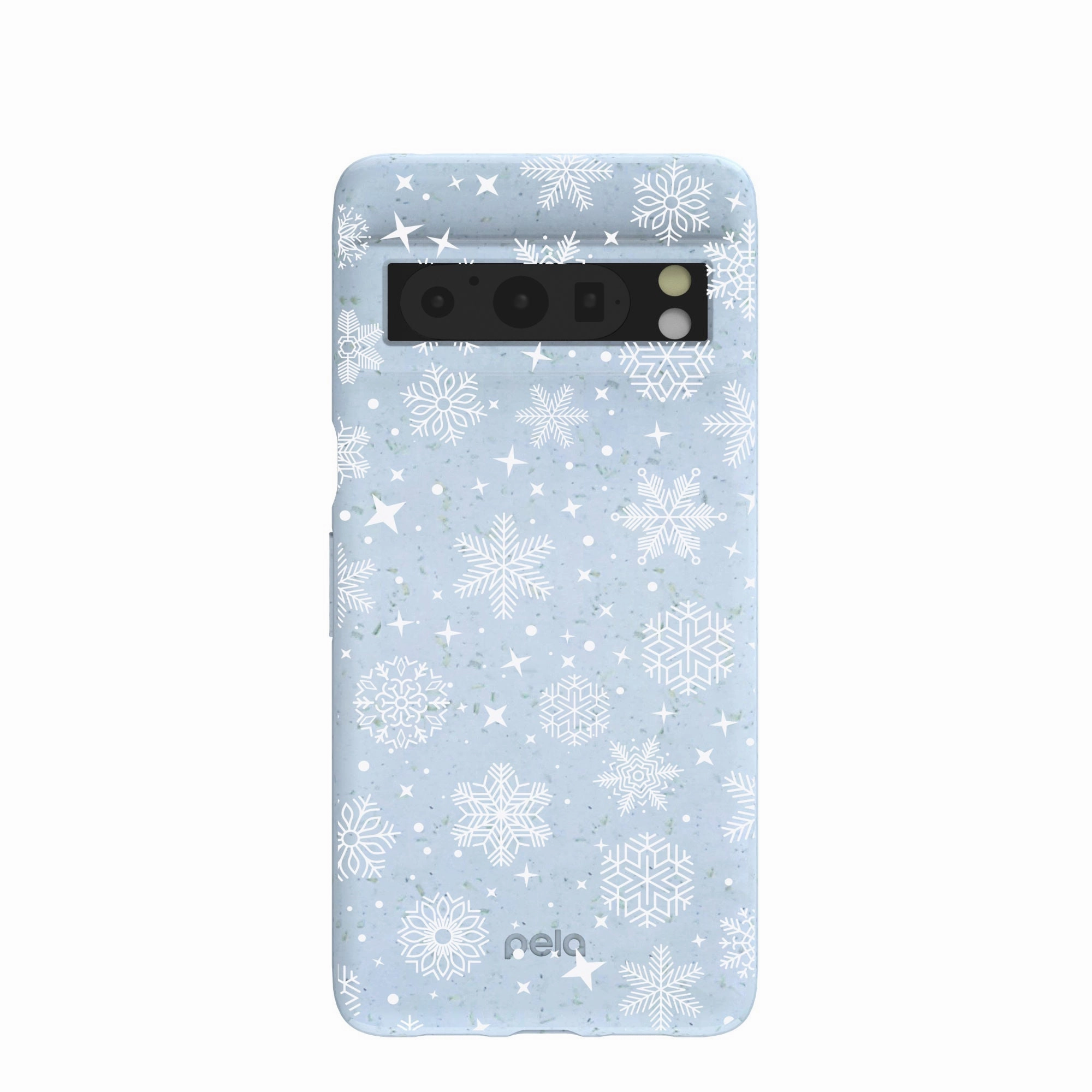 Powder Blue Let it Snow Google Pixel 8 Pro Case Smooth Design Matte Surface Design