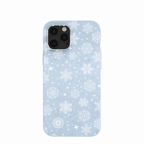 Powder Blue Let it Snow iPhone 12 Pro Max Case Light Design