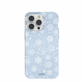 Powder Blue Let it Snow iPhone 14 Pro Max Case Fashion Touch