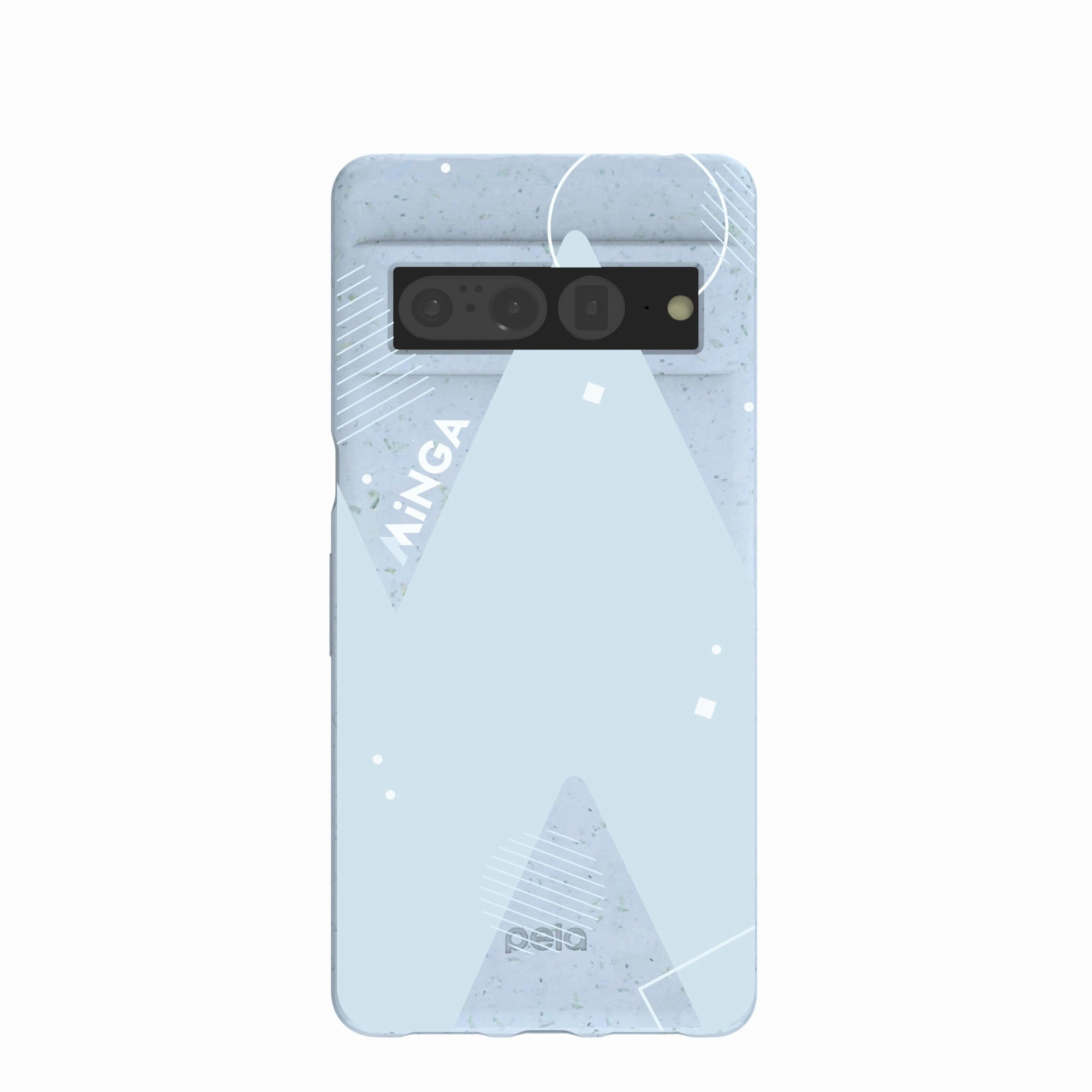 Powder Blue Minga Classic Google Pixel 7 Pro Case Protective Surface Trendy Texture Finish