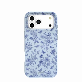 Powder Blue Porcelain iPhone 17 Pro Max Case Elegant Look