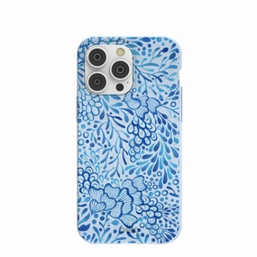 Luxury Build Protective Touch Powder Blue Reef iPhone 14 Pro Max Case
