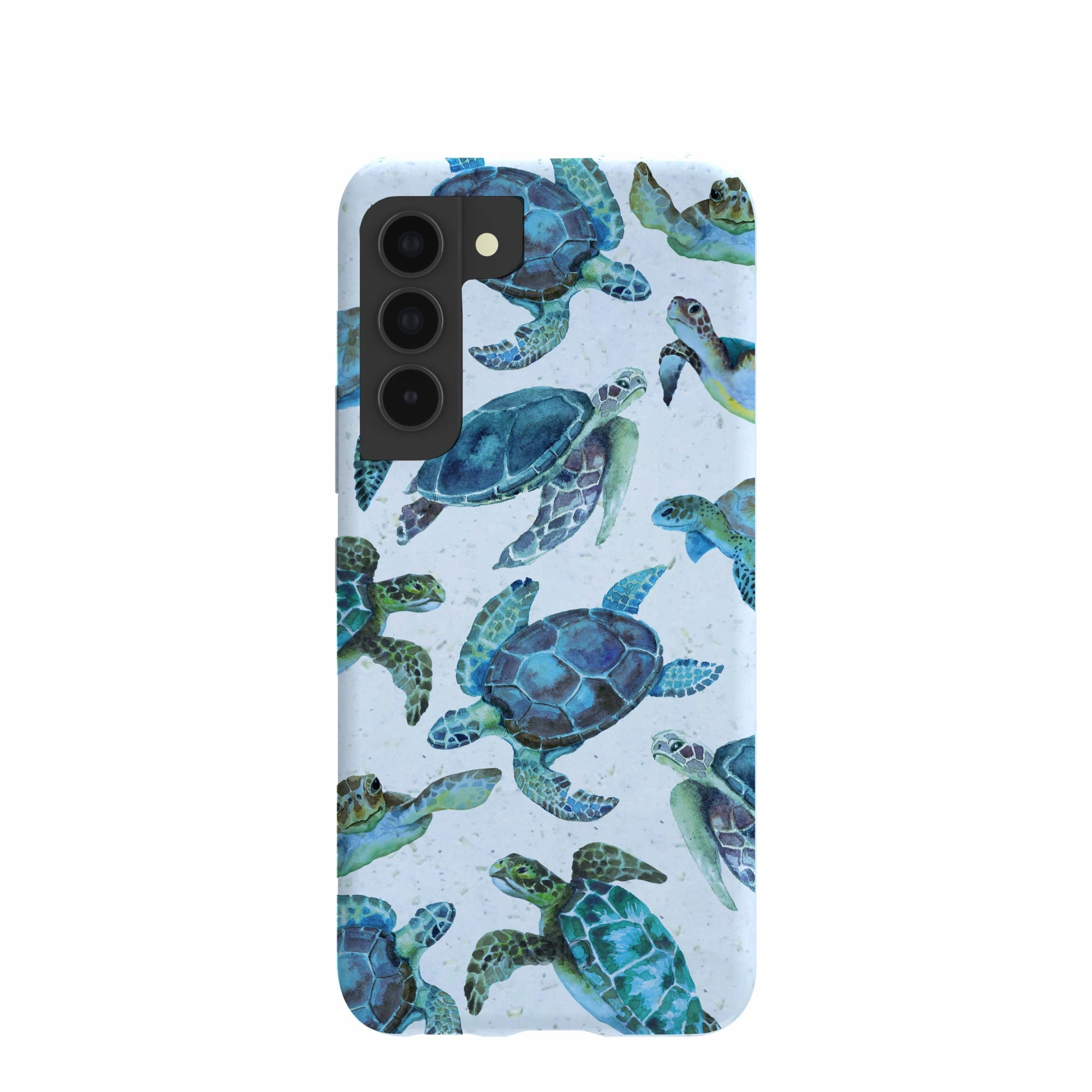 Powder Blue Underwater Samsung Galaxy S22 Case Rugged Edge Glossy Look
