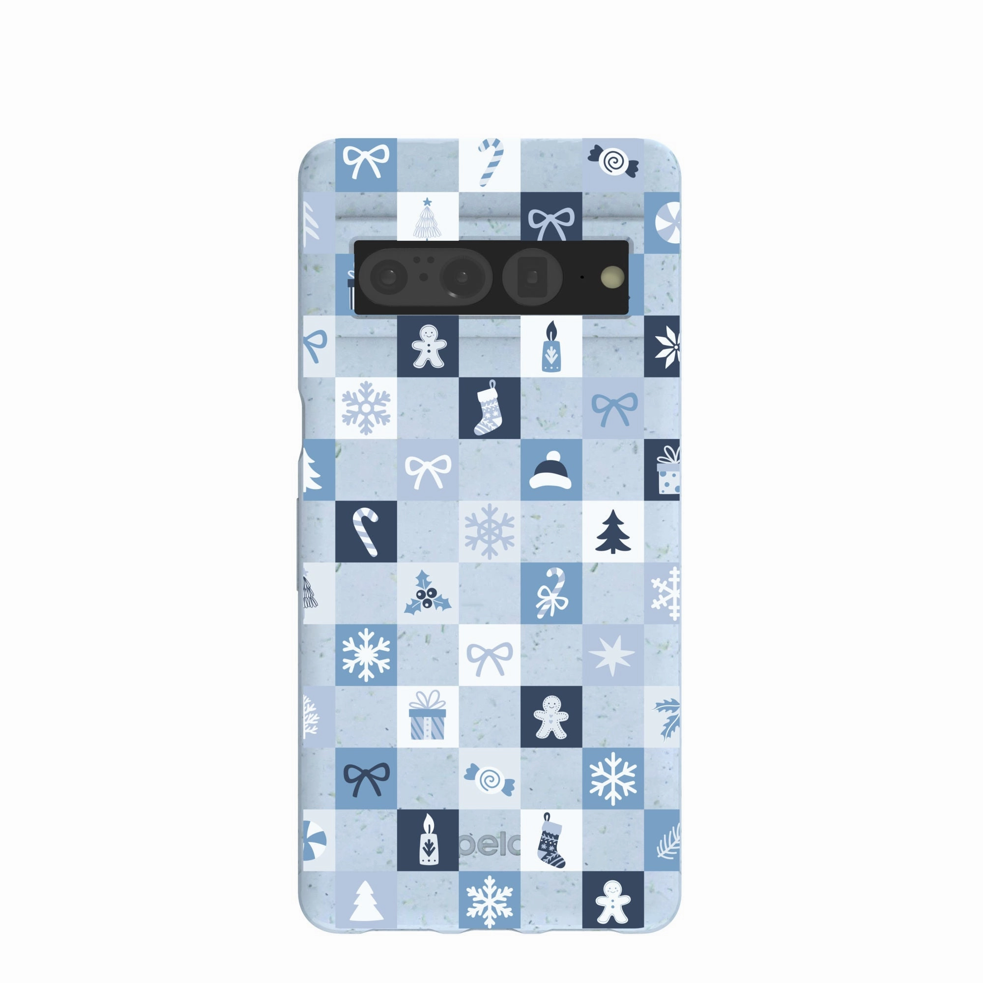 Powder Blue Winter Quilt Google Pixel 7 Pro Case Premium Craft