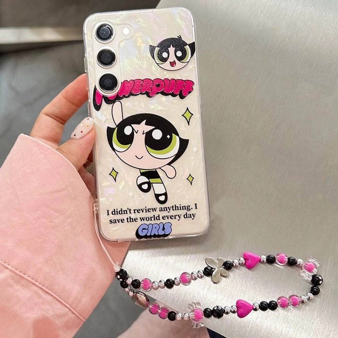 Powerpuff Superhero Style Case with Charm - Samsung Smooth Form Texture