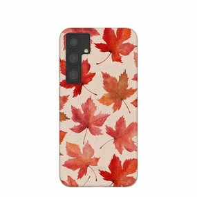 Seashell Maple Leaf Samsung Galaxy S24 (Plus) Case Colorful option Ergonomic form