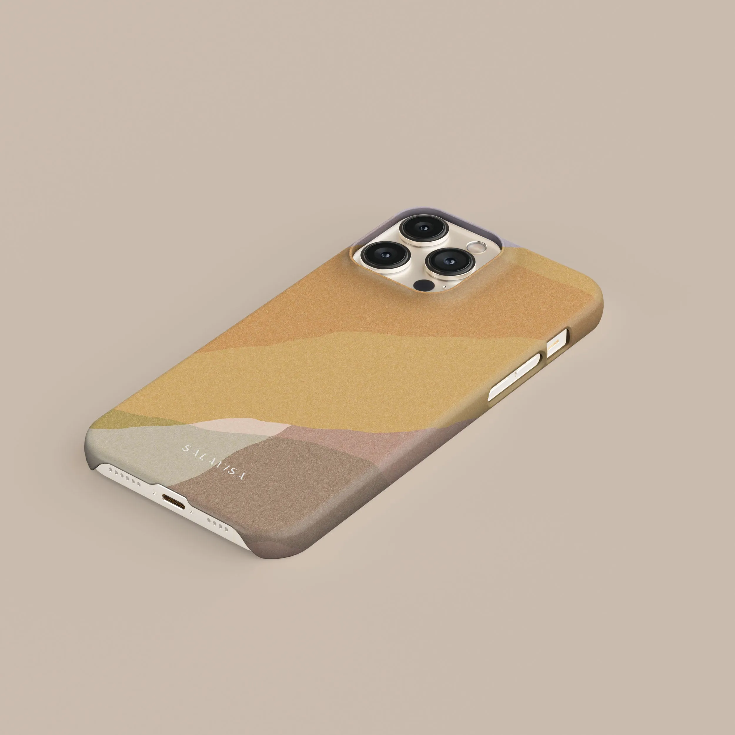 Sleek Surface Compact Pattern Orange Layers Phone Case