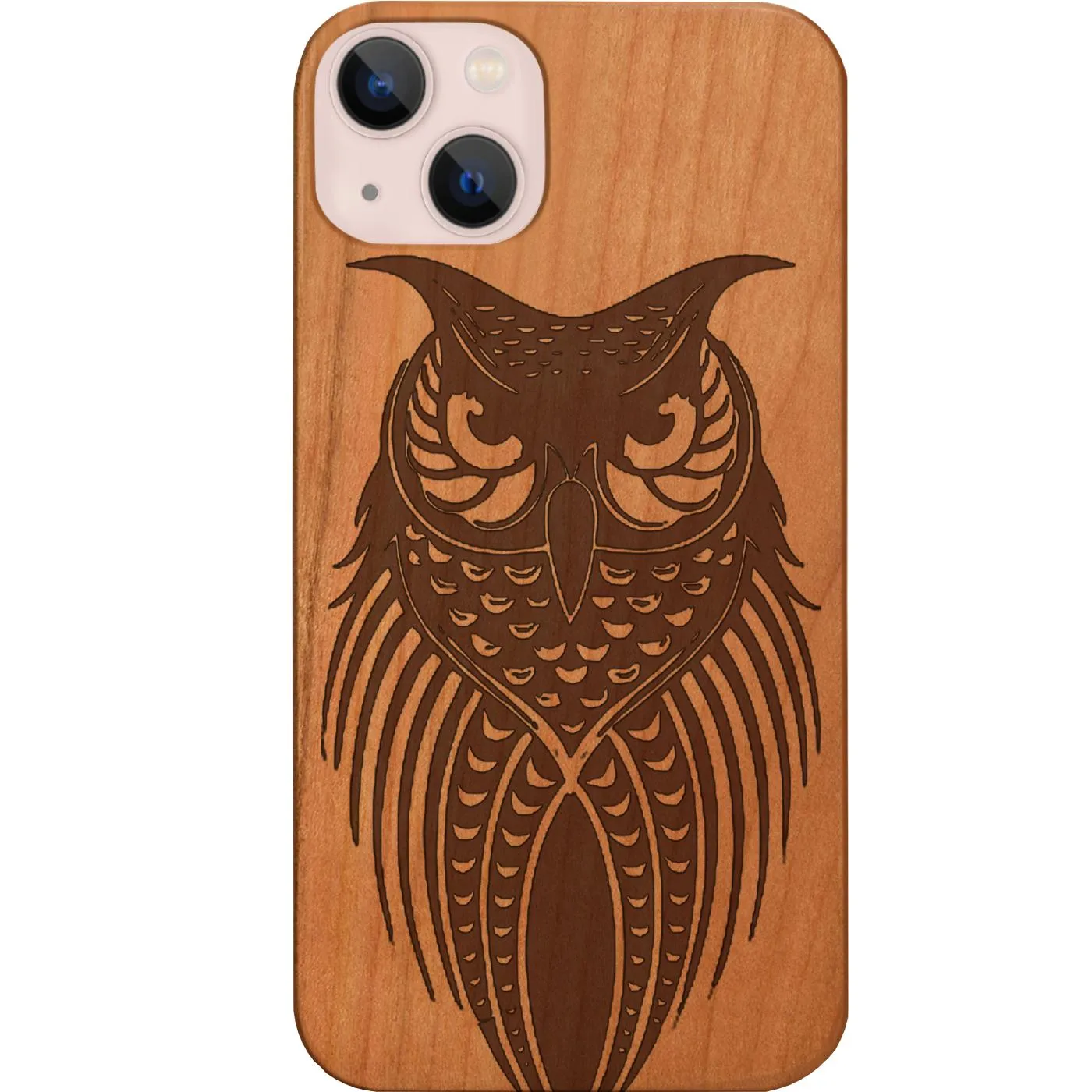 Protective Shell Design Owl Tribal - Engraved Phone Case