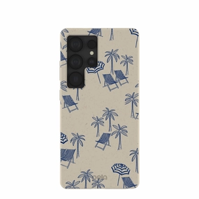 London Fog Coastal Lounging Samsung Galaxy S25 Ultra Case Minimal Texture Premium Grip