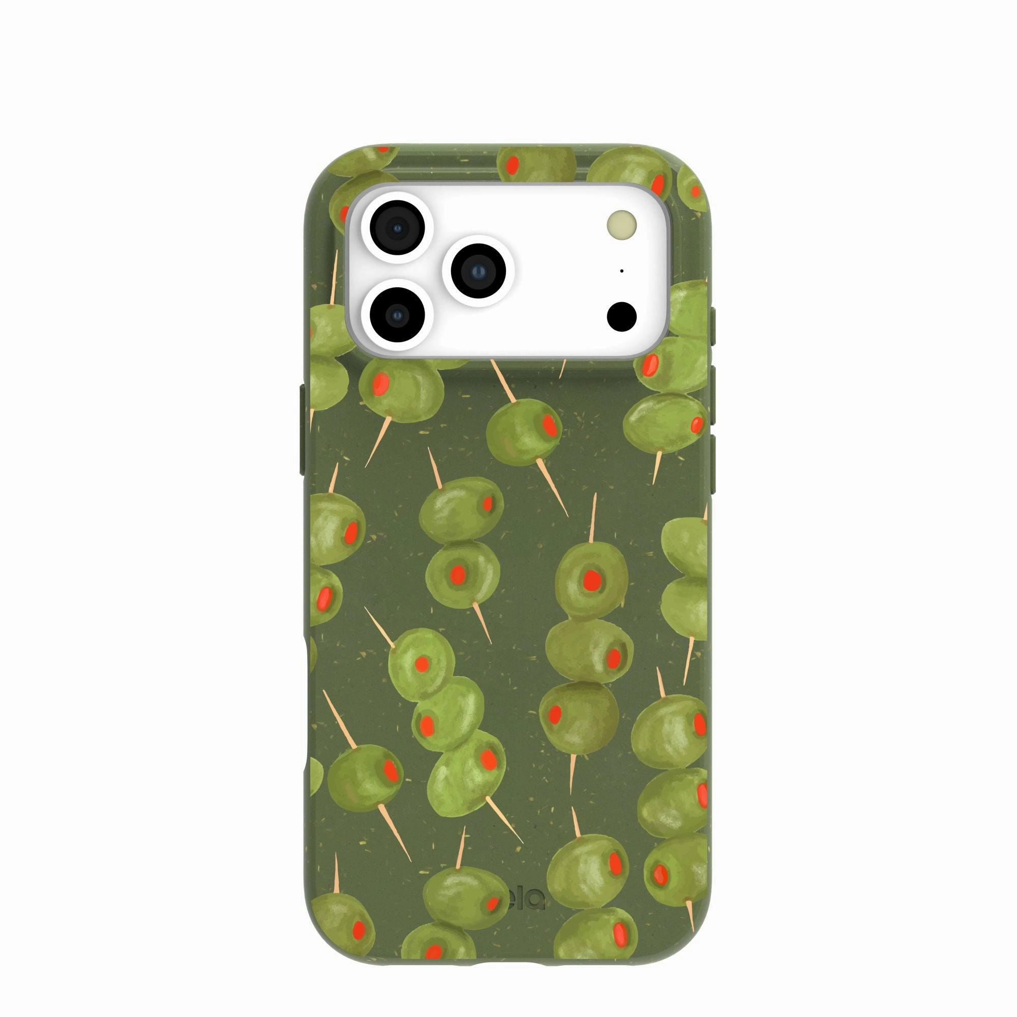 Cushioned Edge Desk Companion Forest Floor Olive Hour iPhone 17 Pro Max Case