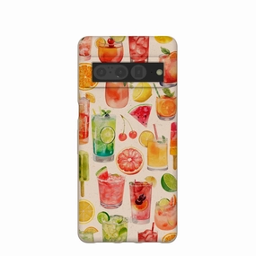 Protective Quality Seashell Sunset Sips Google Pixel 7 Pro Case