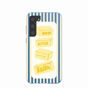 Polished Detail Edge Electric Blue Butter Bars Samsung Galaxy S23 (Plus) Case