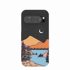 Daily Style Flexible structure Black Night Trails Google Pixel 9/9 Pro Case