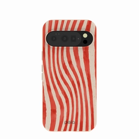 Seashell Big Top Stripes Google Pixel 10/10 Pro Case Stylish Shape Hybrid Look