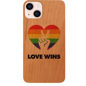 Minimal Look Subtle Touch Pride Love Wins 2 - UV Color Printed Phone Case