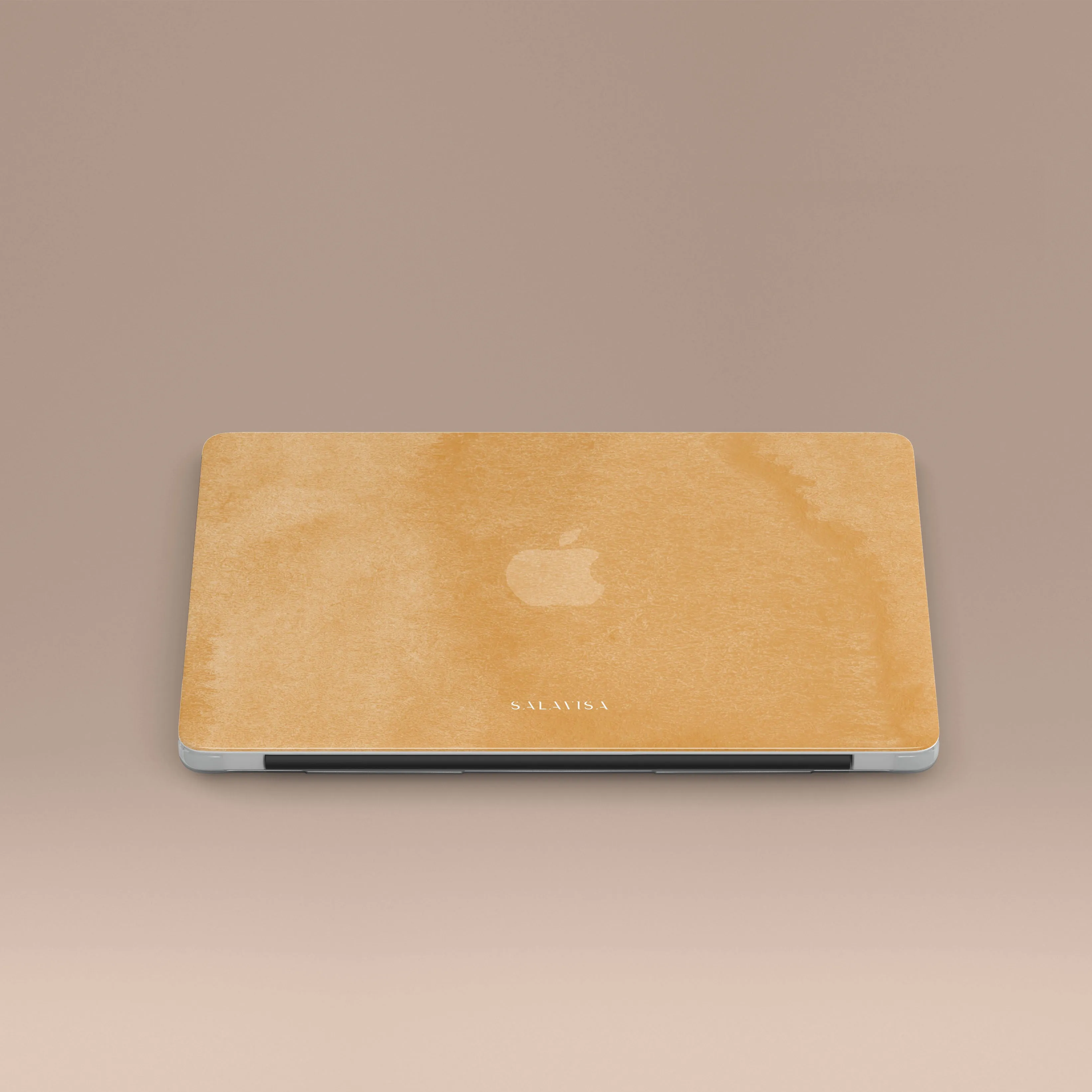Durable structure Burnt Yellow Watercolor MacBook Case