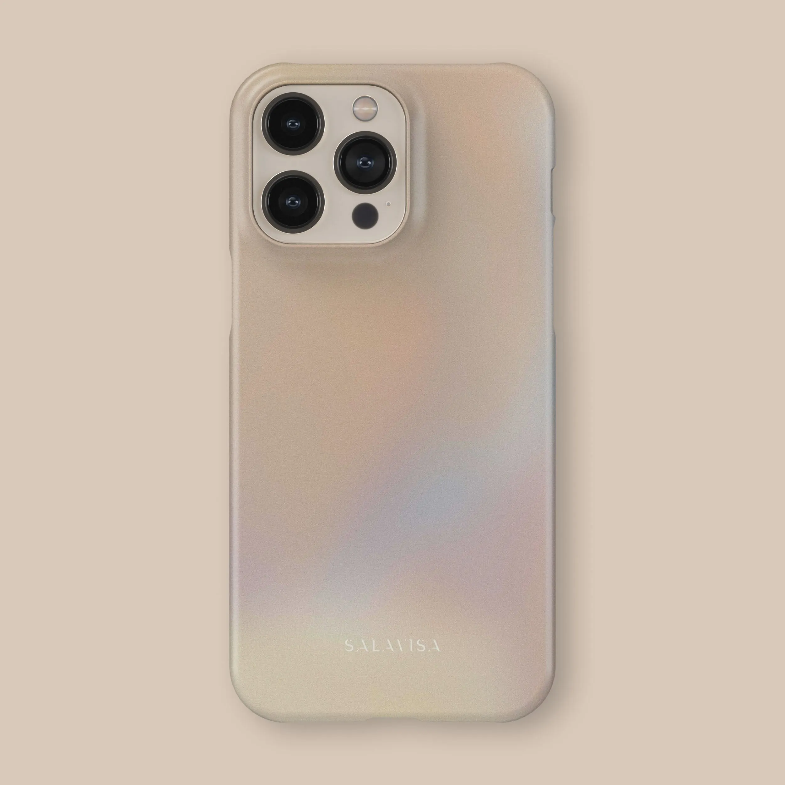 Minimal Edge Design Light Structure Peach Glow Phone Case