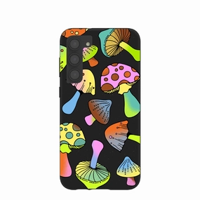 Soft Protection Bold colors Black Mushroom Party Samsung Galaxy S23 (Plus) Case