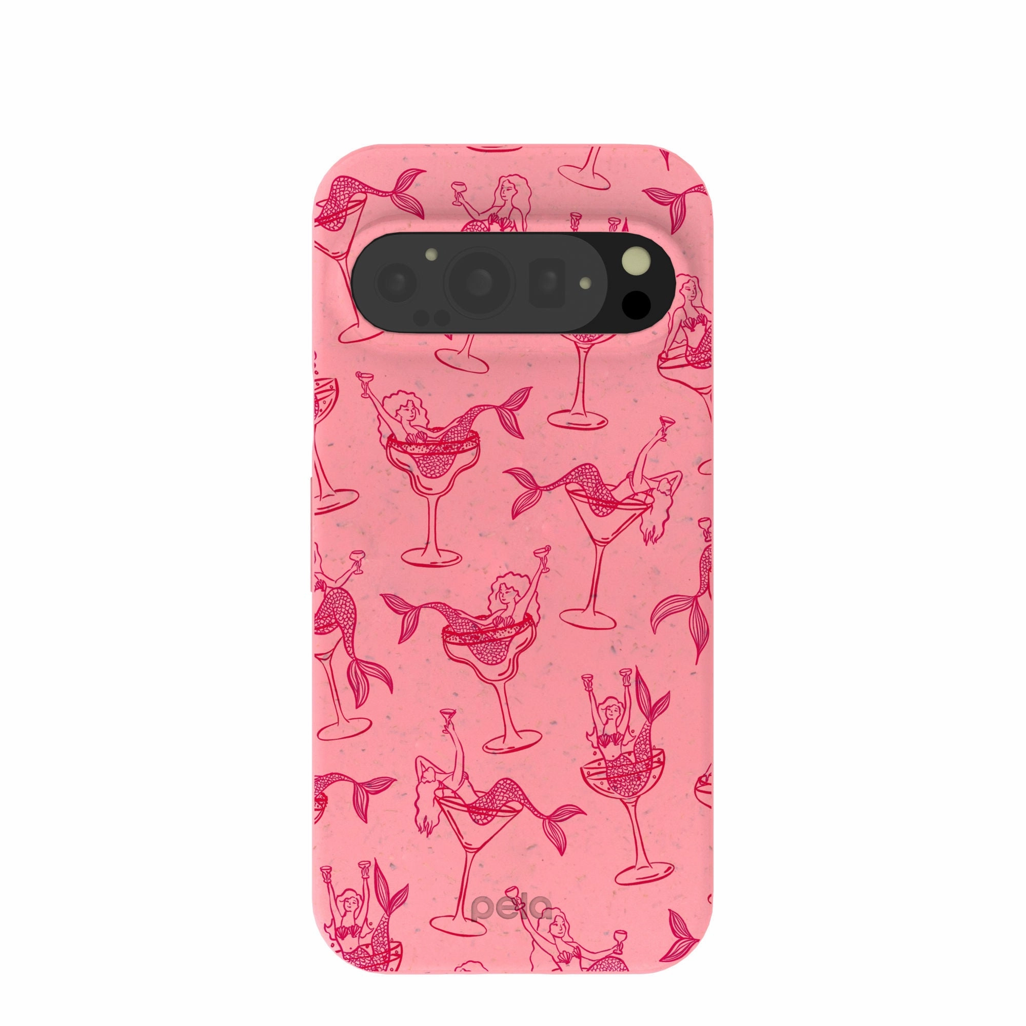 Bubblegum Pink Mermaid Cocktail Google Pixel 9/9 Pro Case Ergonomic Feel Luxury Edge Texture
