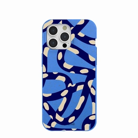 Electric Blue Noodles iPhone 15 Pro Max Case Classic Frame