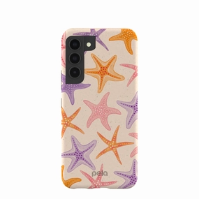 Slim Texture Seashell Starfish Parade Samsung Galaxy S22 Case