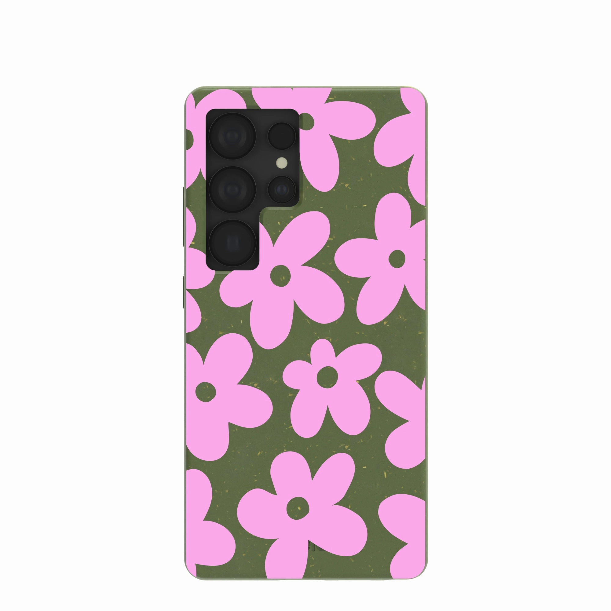 Forest Floor Pink Blooms Samsung Galaxy S25 Ultra Case Gloss Surface Smooth Edge Design