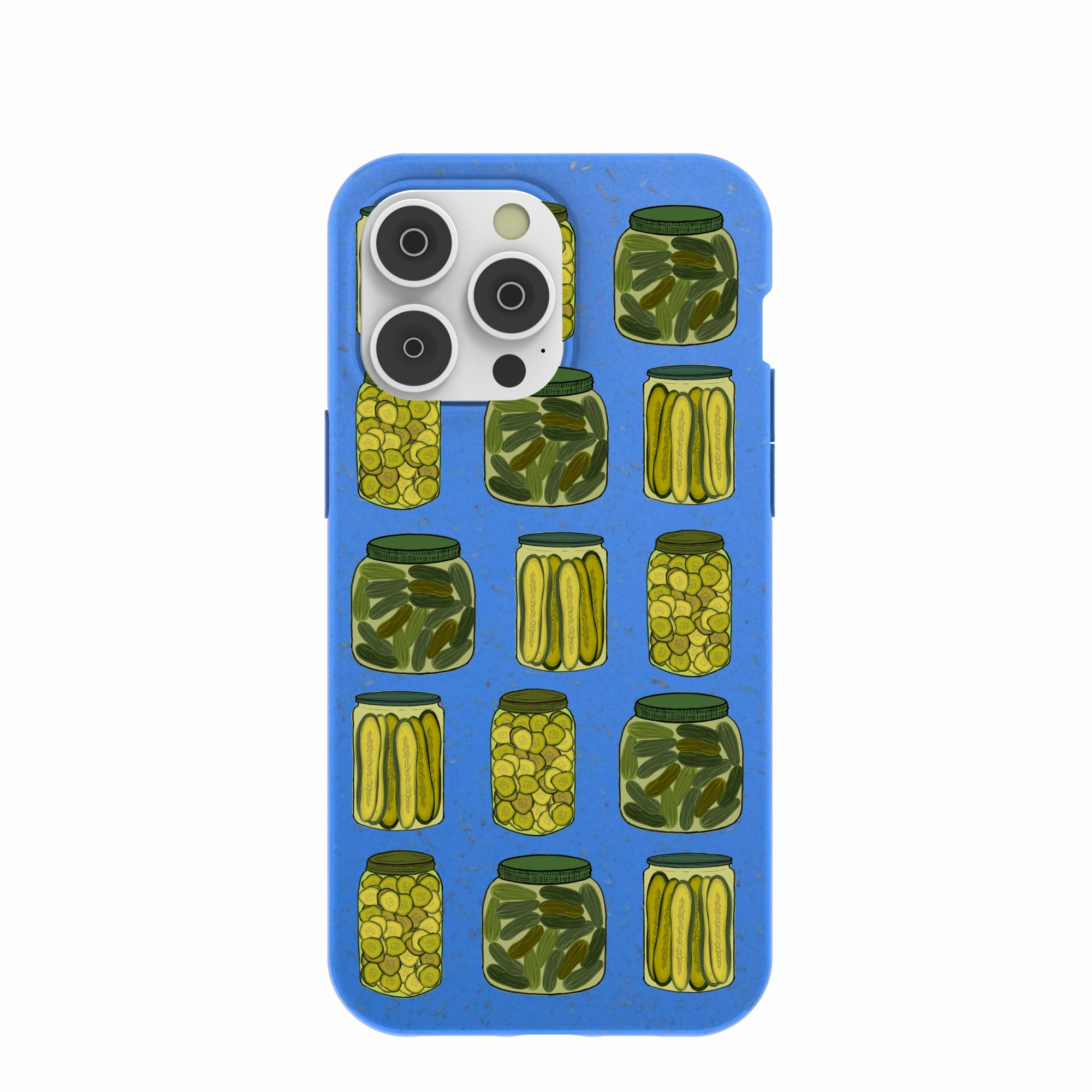 Electric Blue Pickling Pickles iPhone 14 Pro Max Case Smooth Layer