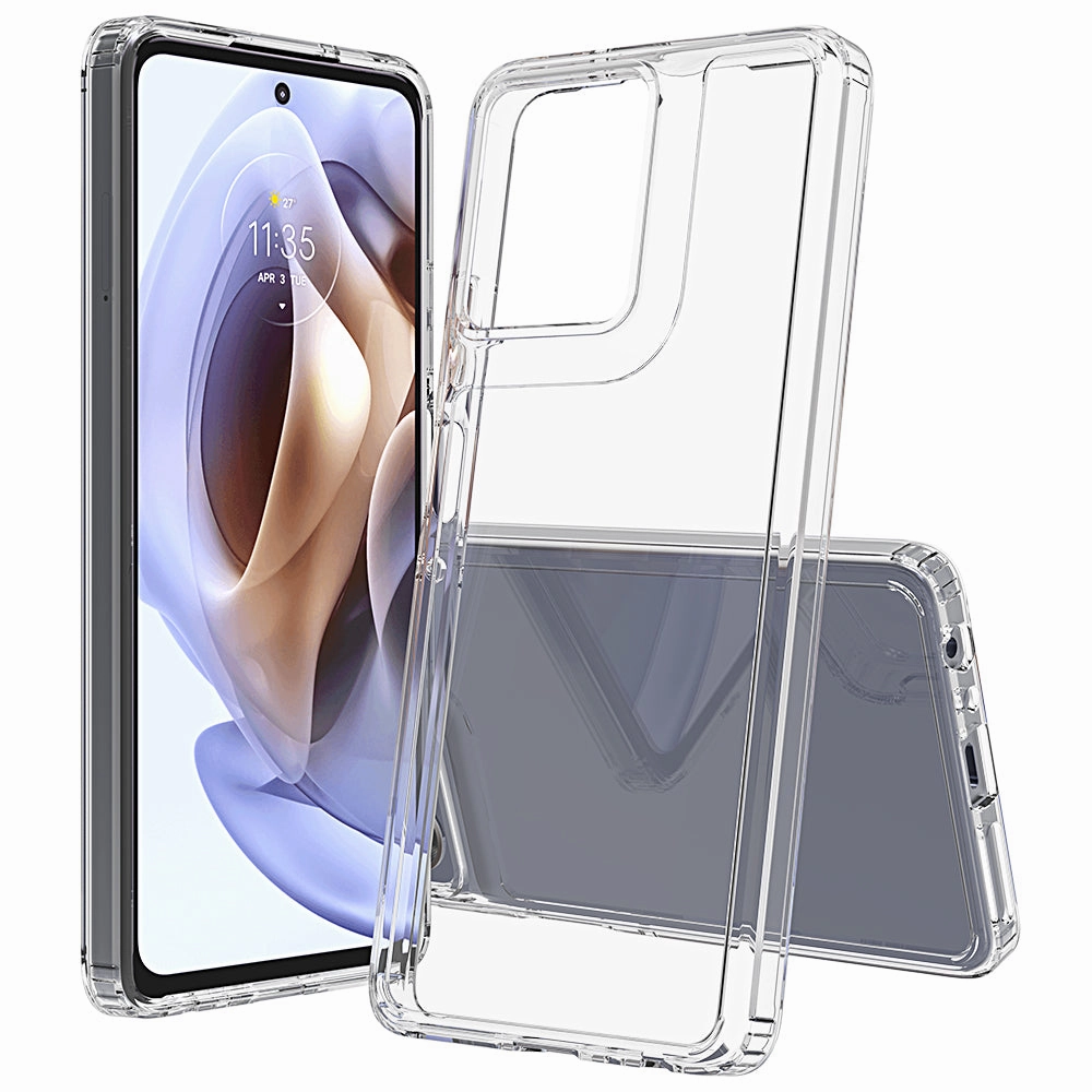 Fashion Statement Compact Fit Moto G Power 5G (2025) Hybrid Shockproof Clear Slim Acrylic Case
