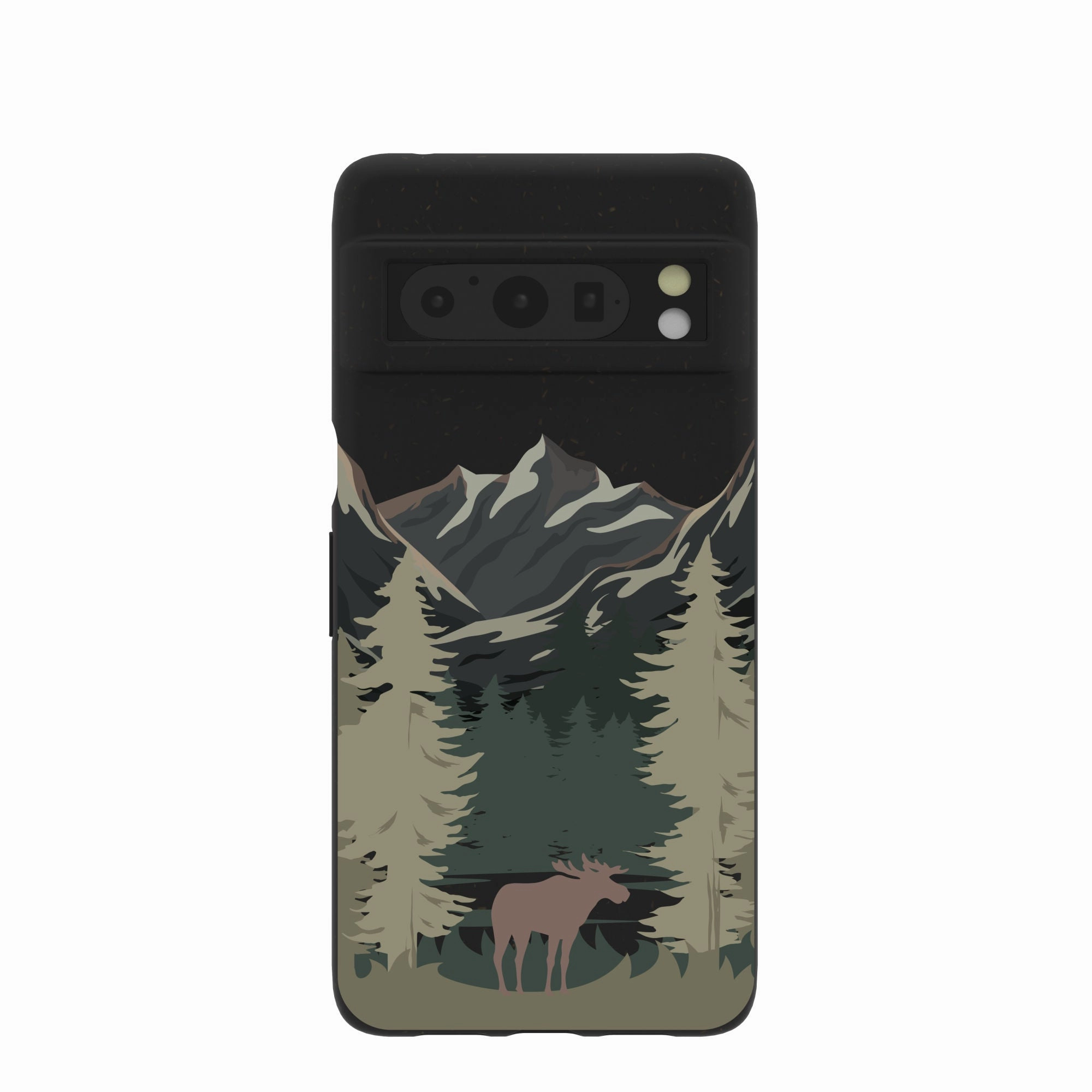 Smooth Protection Black Moose Mountain Google Pixel 8 Pro Case