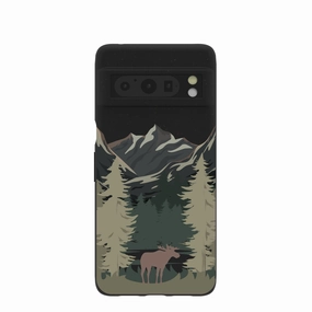 Smooth Protection Black Moose Mountain Google Pixel 8 Pro Case