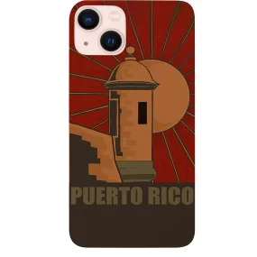 Puerto Rico Stamp - UV Color Printed Phone Case Vivid Surface Detail Marble finish