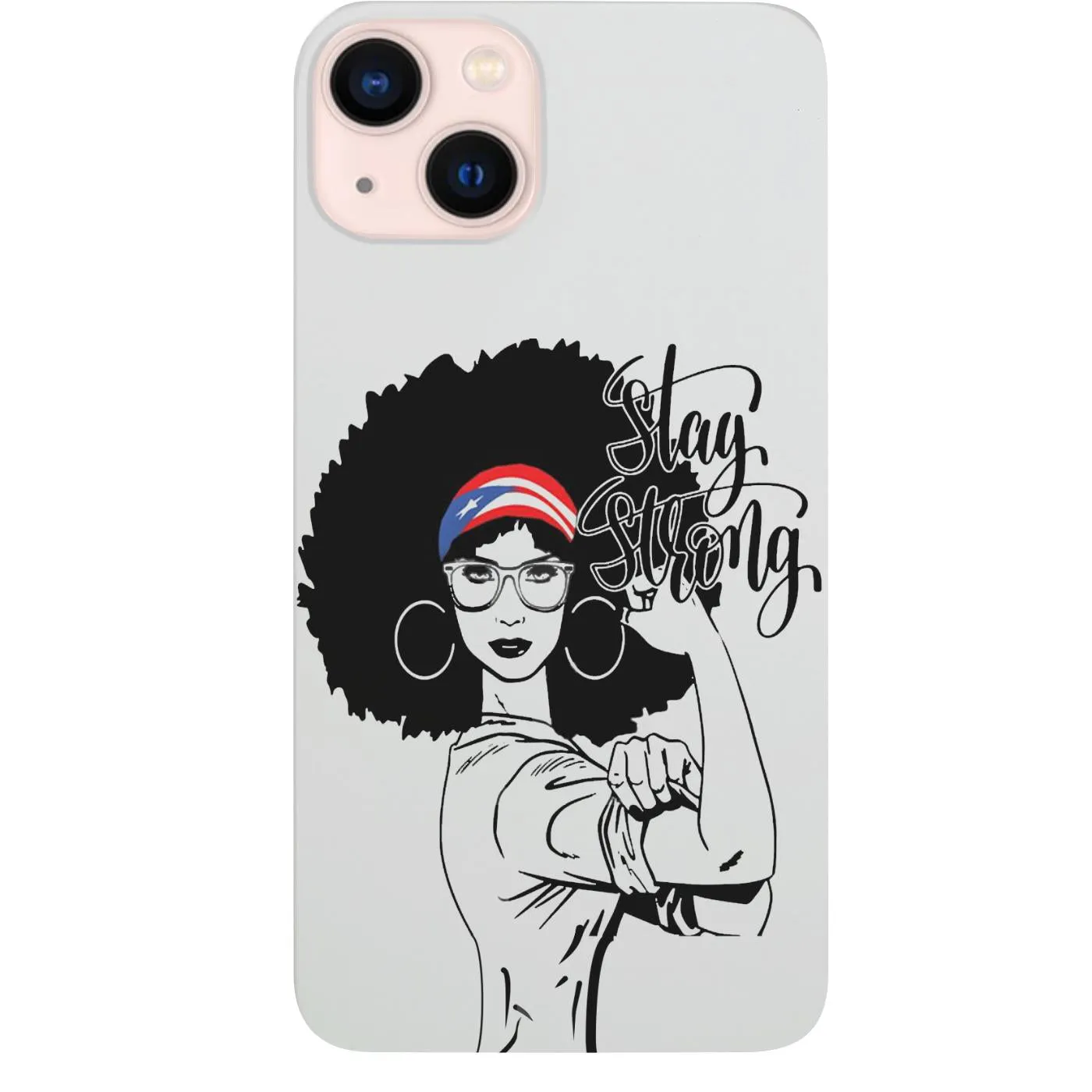 Puerto Rico Strong Girl - UV Color Printed Phone Case Camera Protection