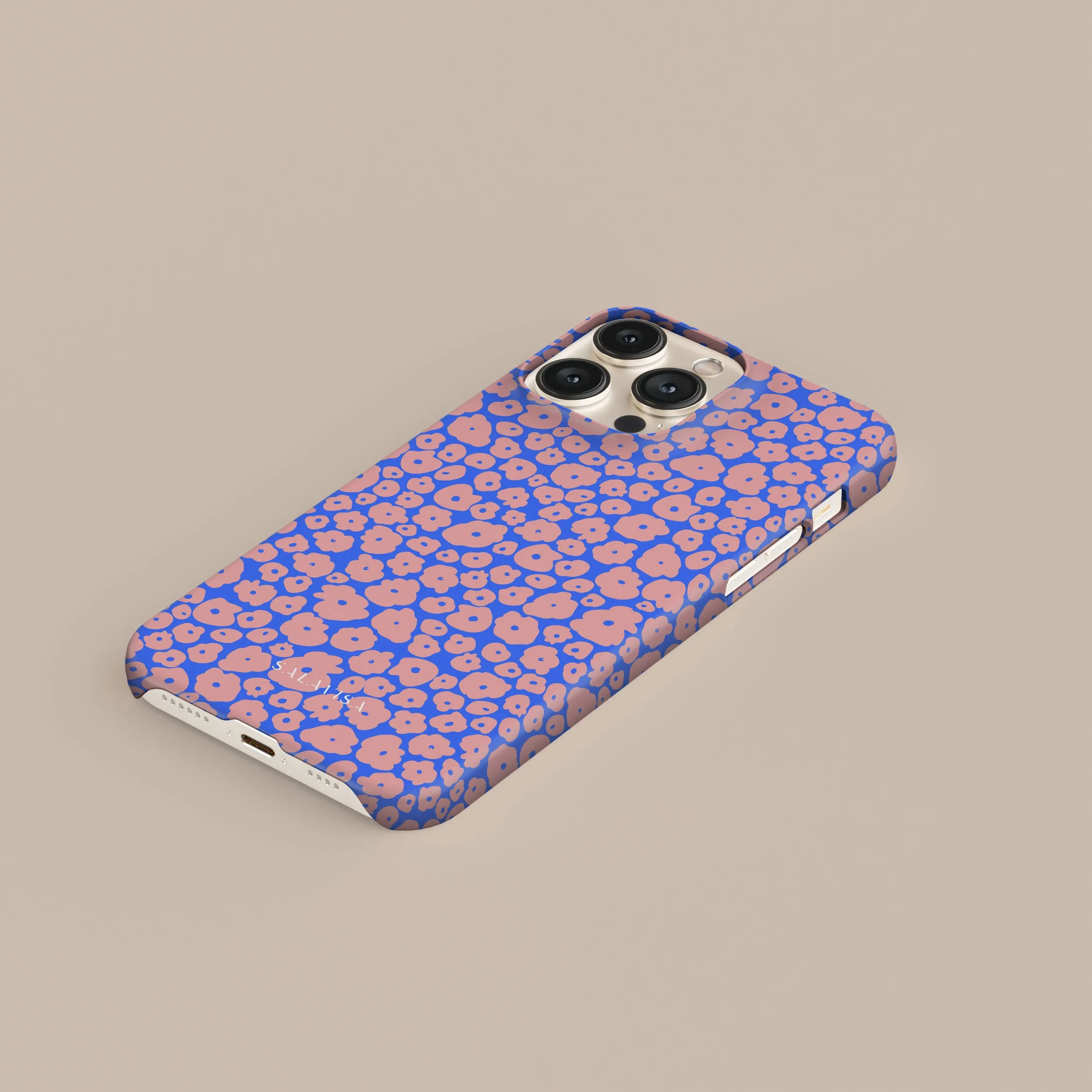 Patterned Design Soft Texture Puffy Spring Phone Case