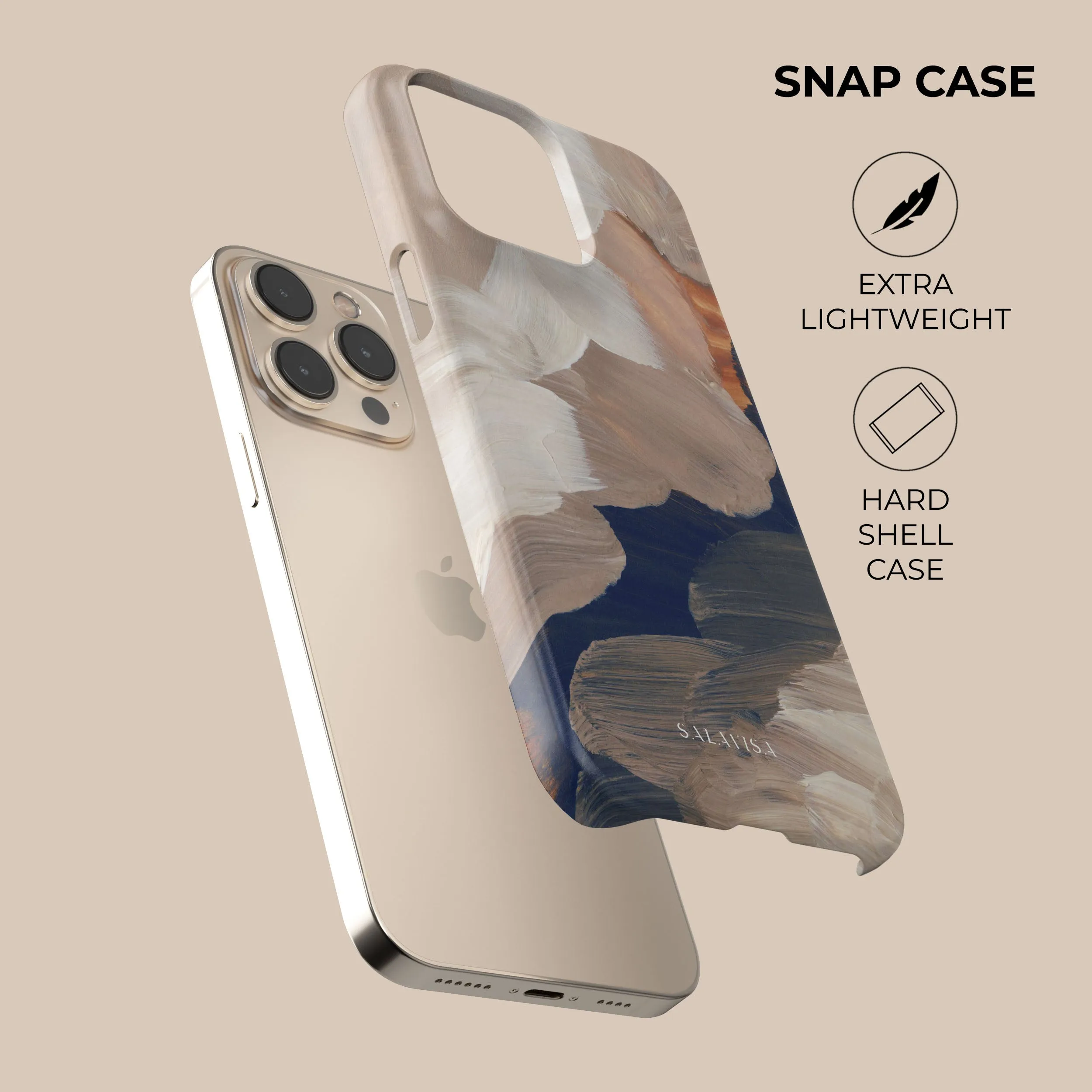 Vivid Design Texture Protective Build Pure Canvas Phone Case
