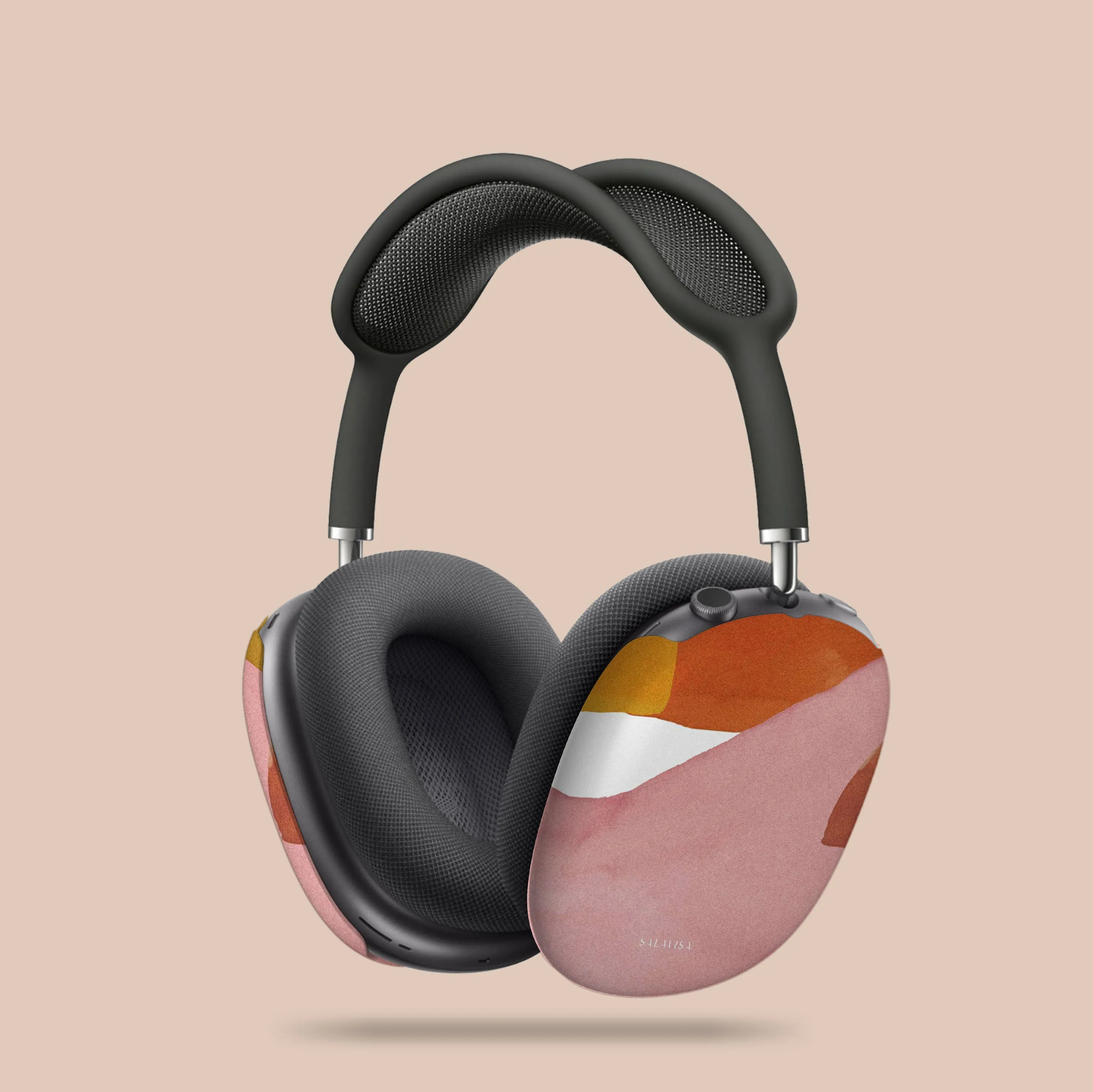 durable travel leather airpods cover Pure Pink Watercolor AirPods Max Case