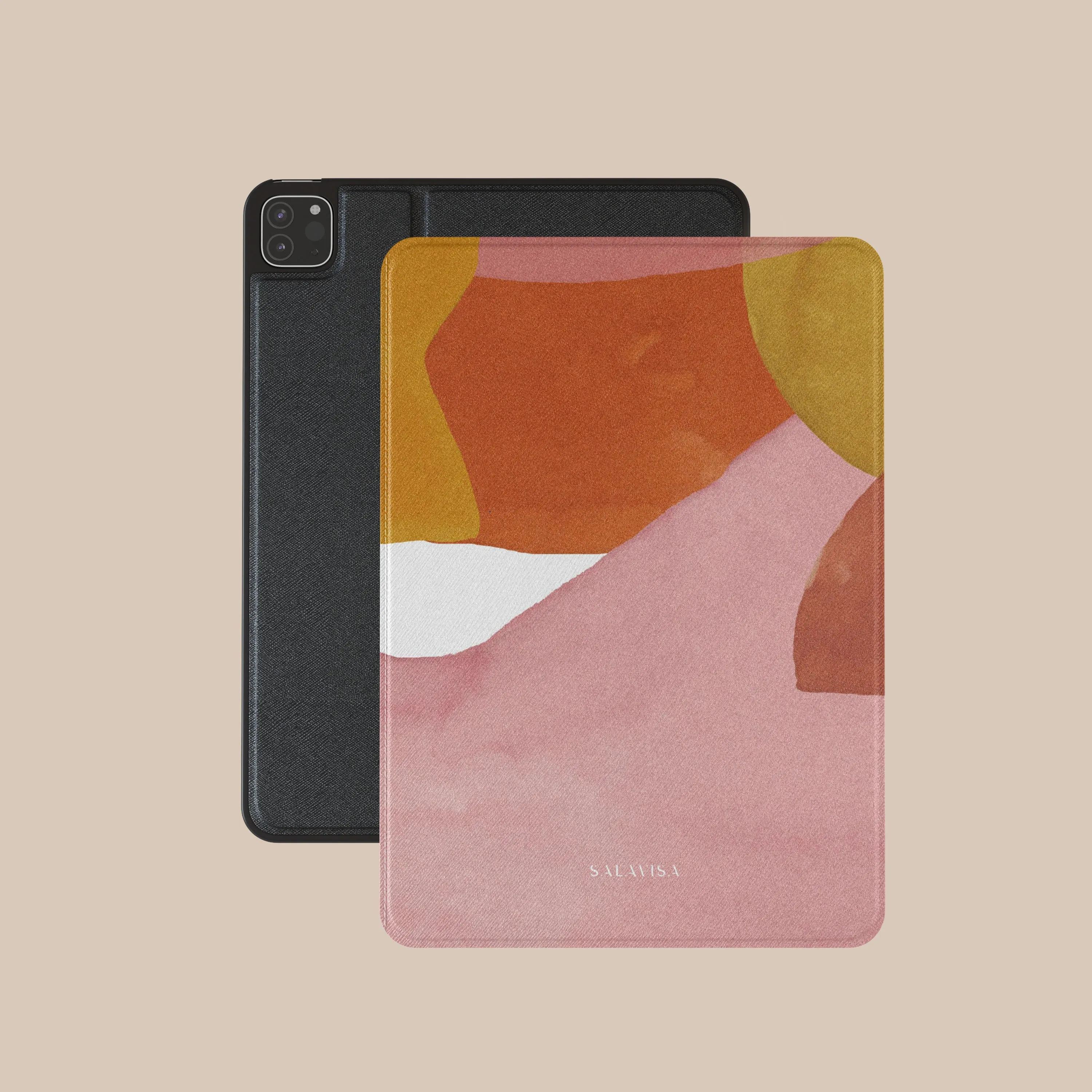 compact protective shell Pure Pink Watercolor iPad Case