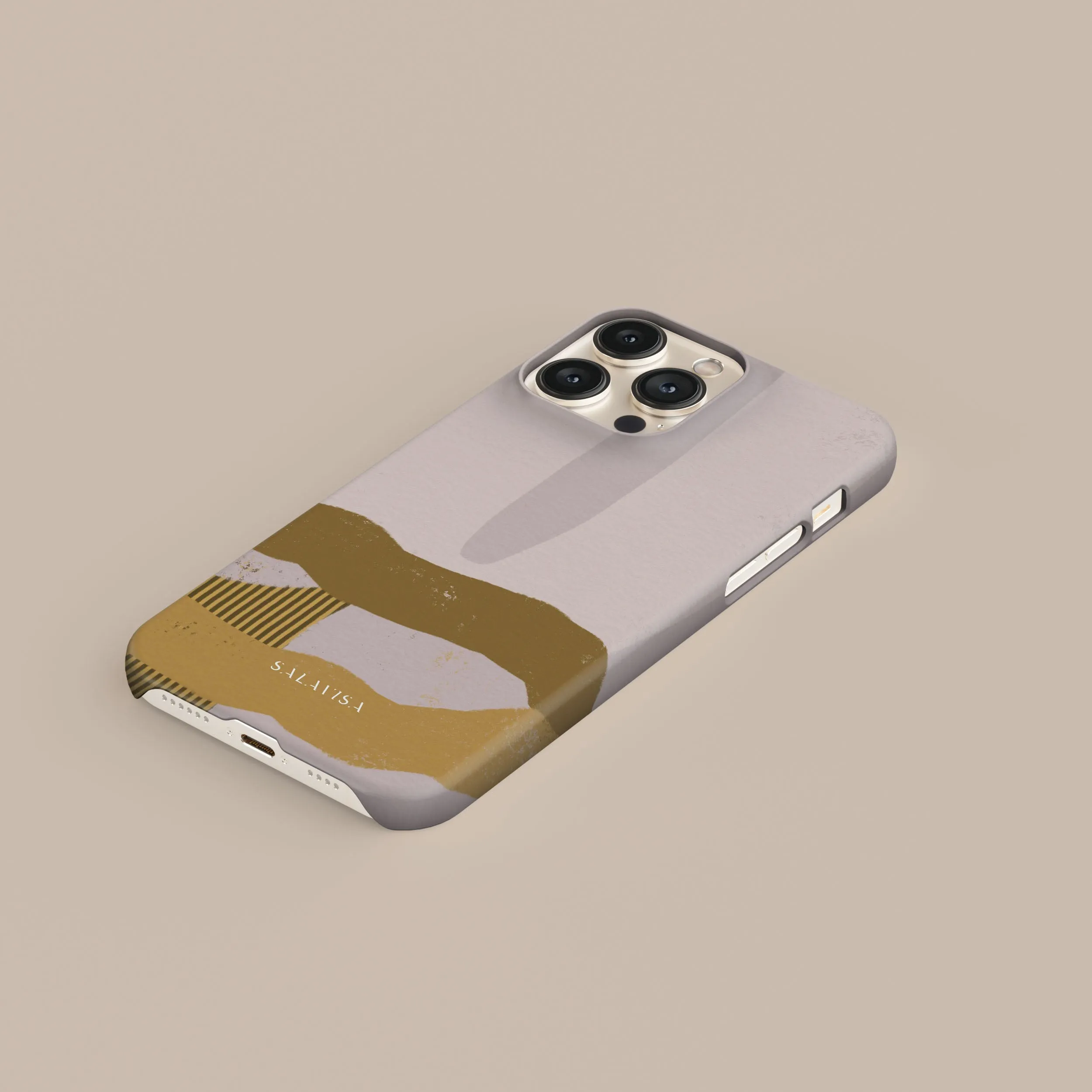 Transparent Look Hybrid Surface Layer Purple Organic Phone Case