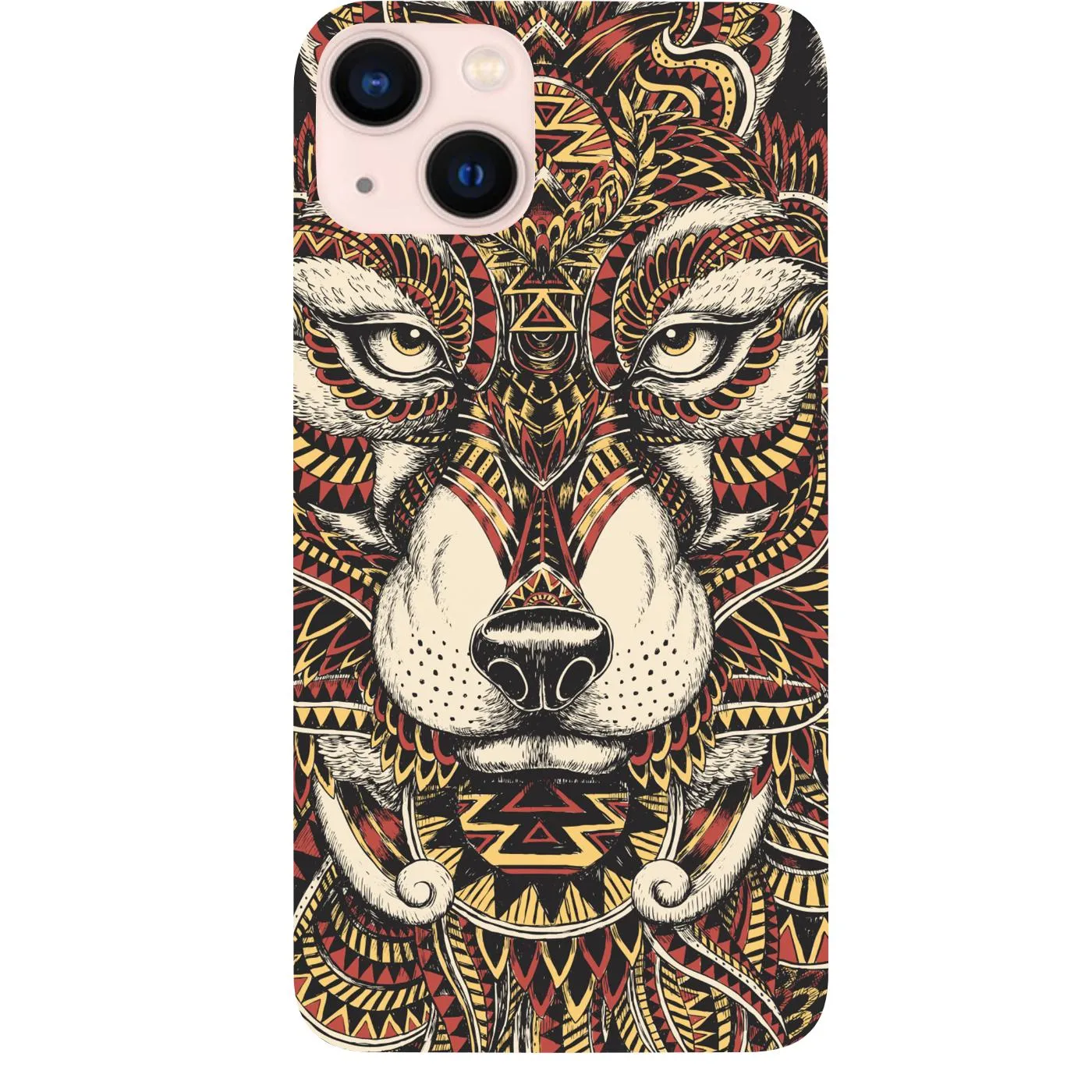 Wolf Face Full - UV Color Printed Phone Case Minimal Texture Simple Look