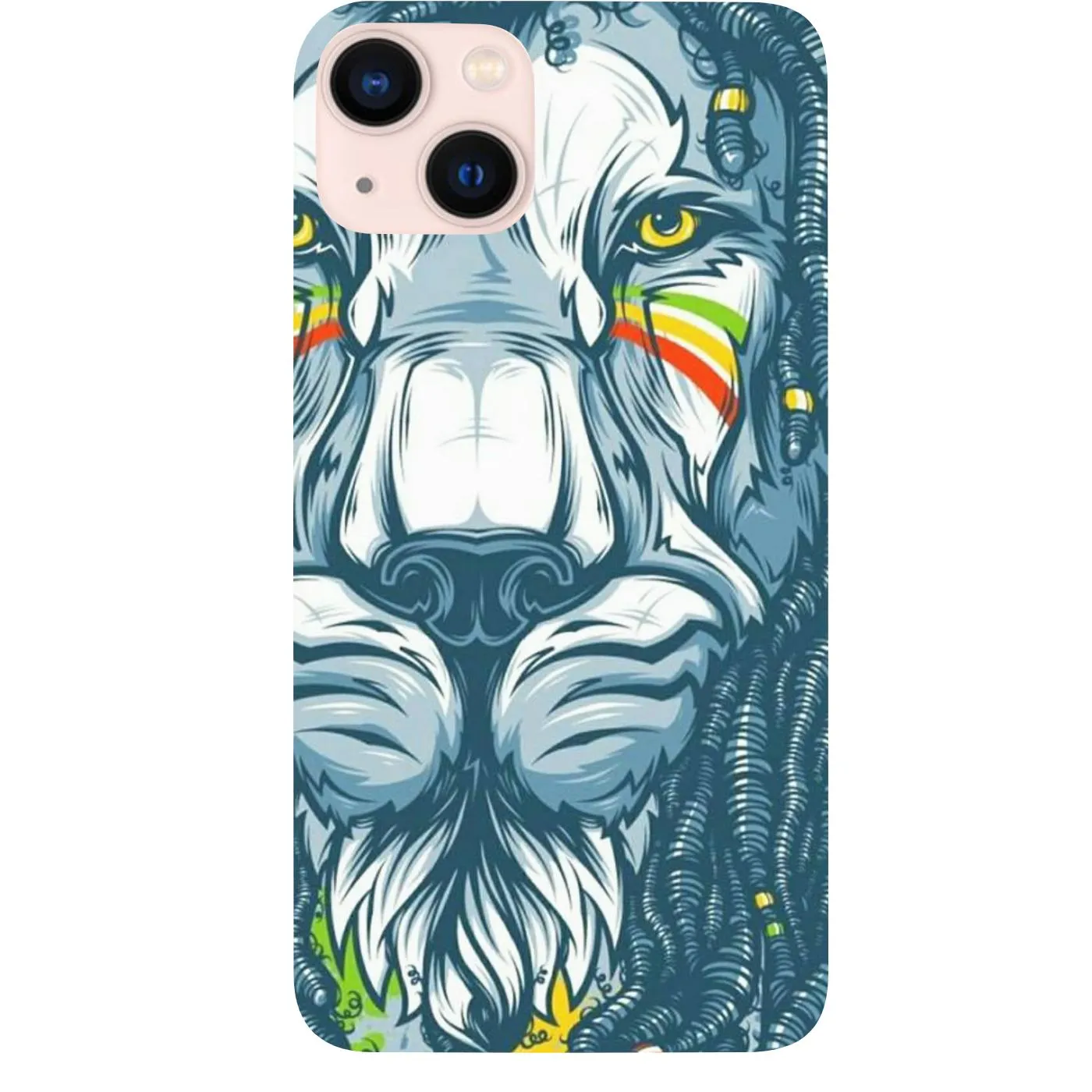 Rasta Lion - UV Color Printed Phone Case Pocket Size