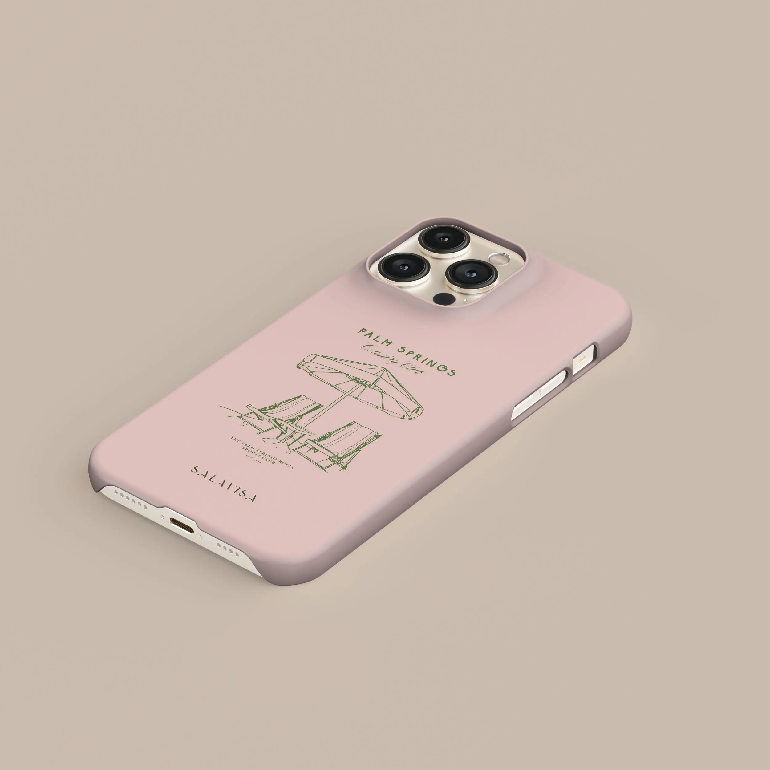 Palm Springs Phone Case Matte Texture Design