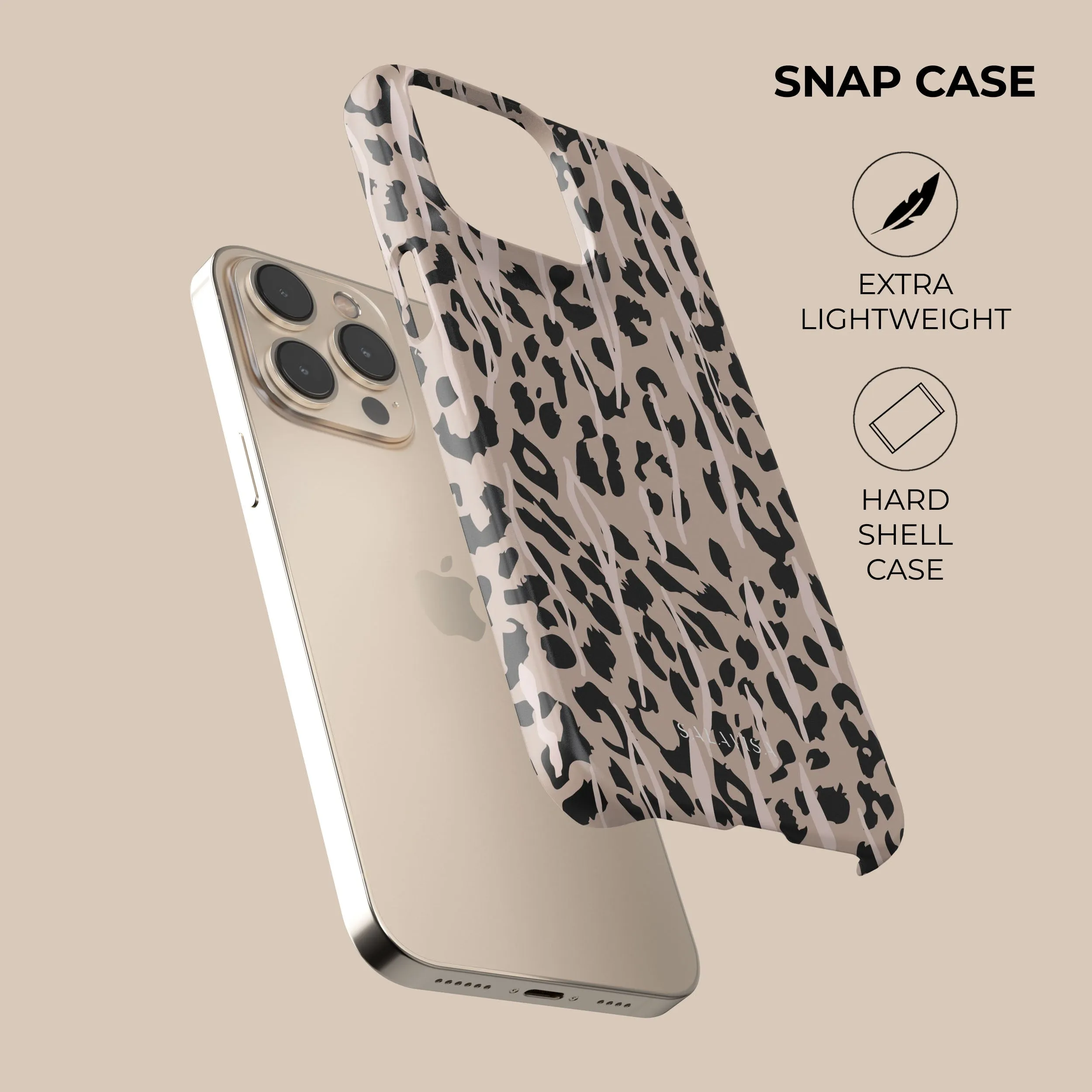 Leopard Skin Phone Case Hard Plastic