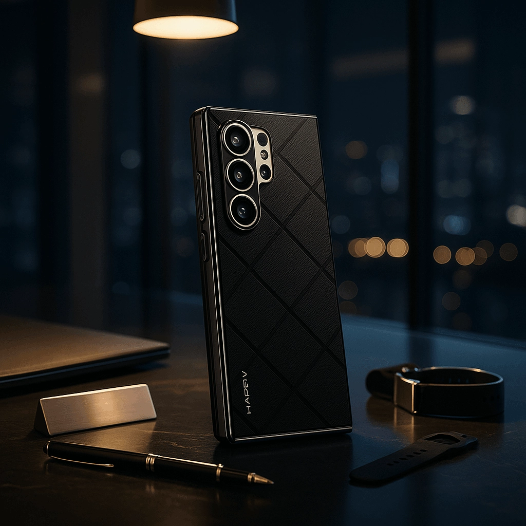 Lightweight Feel Classy High-End Leather Business Case - Samsung