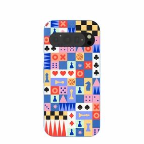 Electric Blue Playful Palette Google Pixel 9/9 Pro Case Elegant Edge Polished Texture Design