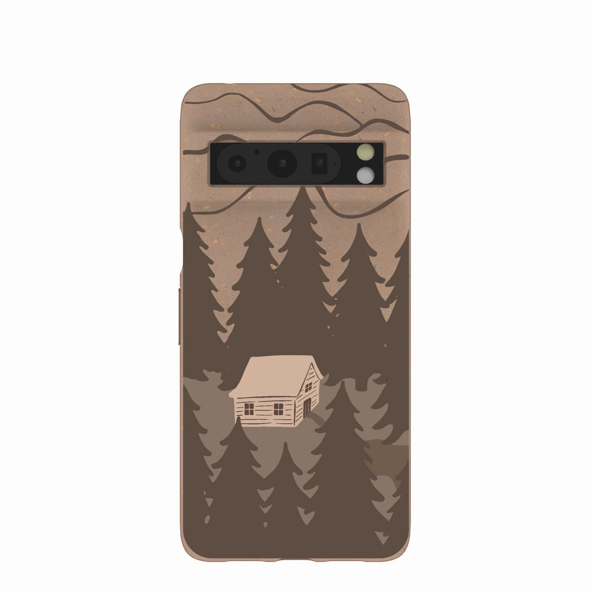 Youth Style Outdoor Protection Chocolate Brown Hidden Cabin Google Pixel 8 Pro Case