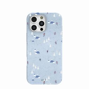 Powder Blue Ski Pass iPhone 16 Pro Max Case Gradient Finish