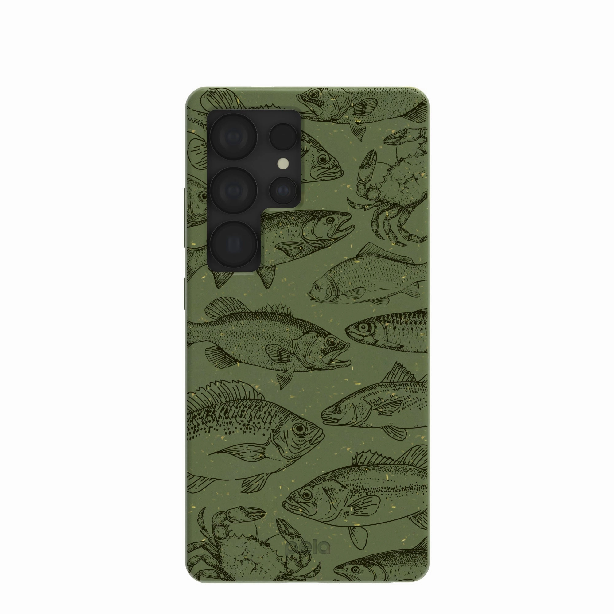 Screen Bumper Rugged Pattern Texture Forest Floor Fishing Lodge Samsung Galaxy S25 Ultra Case