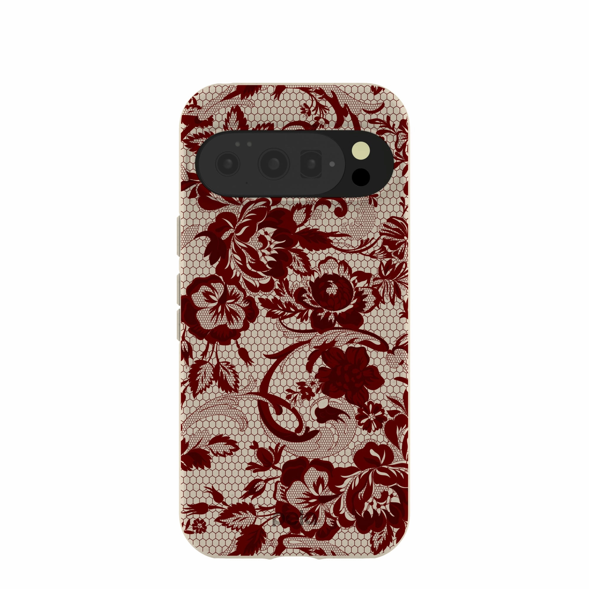 London Fog Crimson Veil Google Pixel 10/10 Pro Case Glossy Texture Layer
