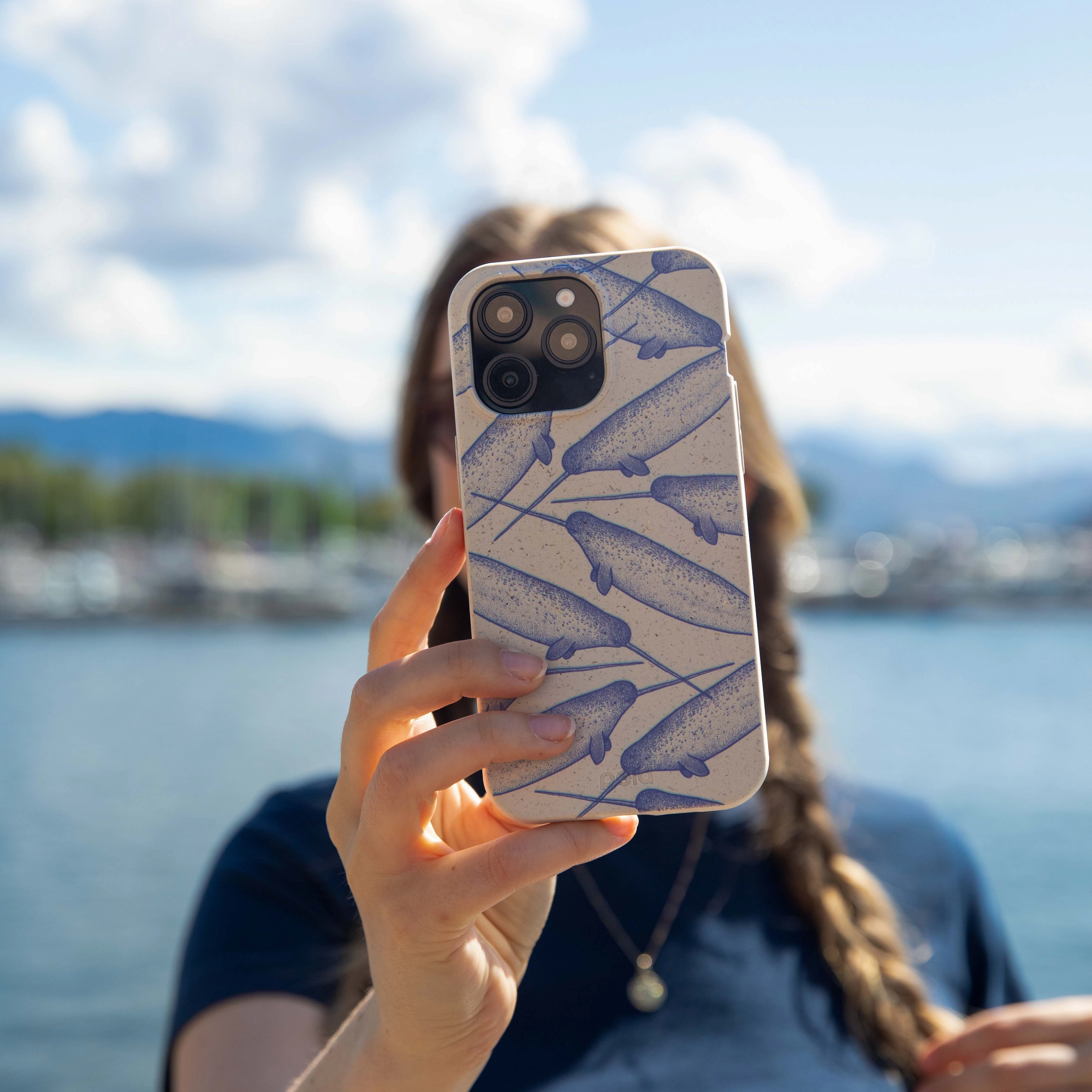 London Fog Magical Narwhal iPhone 17 Pro Max Case Smooth Form Modern Texture Build