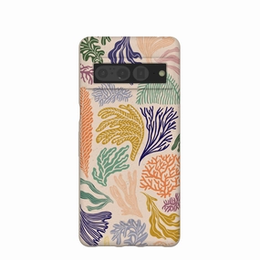 Seashell Coral Dreams Google Pixel 7 Pro Case Stylish Finish Texture
